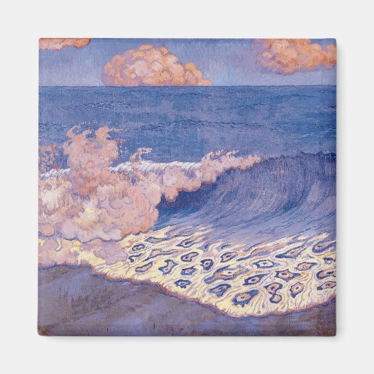 Blauer Seegang, Wave Effect, c.1893 Magnet (Vorne)