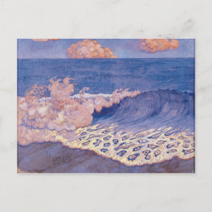 Blauer Seegang, Wave Effect, c.1893 Postkarte