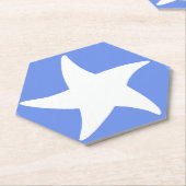 Blauer Seestern Untersetzer (angewinkelt)