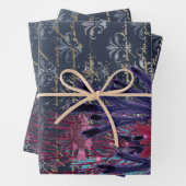 Blauer Seetang und Blauer Fisch Geschenkpapier Set (Beispiel)