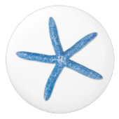 Blauer Seeteufel Keramikknauf (Vorderseite)