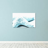 Blauer Seeteufel Leinwanddruck (Insitu (Holzboden))