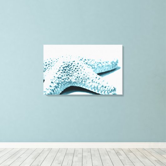 Blauer Seeteufel Leinwanddruck (Insitu (Holzboden))