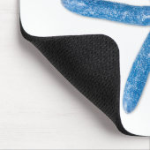 Blauer Seeteufel Mousepad (Ecke)