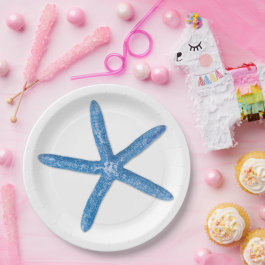 Blauer Seeteufel Pappteller (Party)