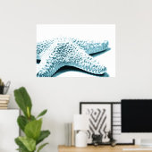 Blauer Seeteufel Poster (Heimbüro)