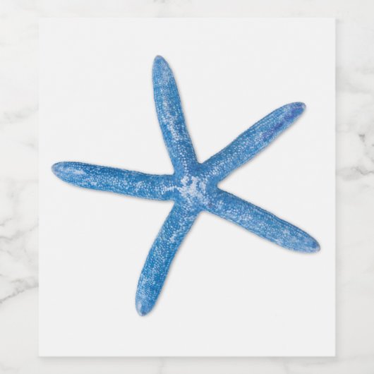 Blauer Seeteufel Weinetikett (Einzelnes Label)