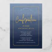 Blauer Segen Bestätigung Einladung (Vorderseite)