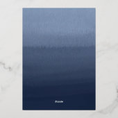 Blauer Segen Taufen Einladung (Rückseite)