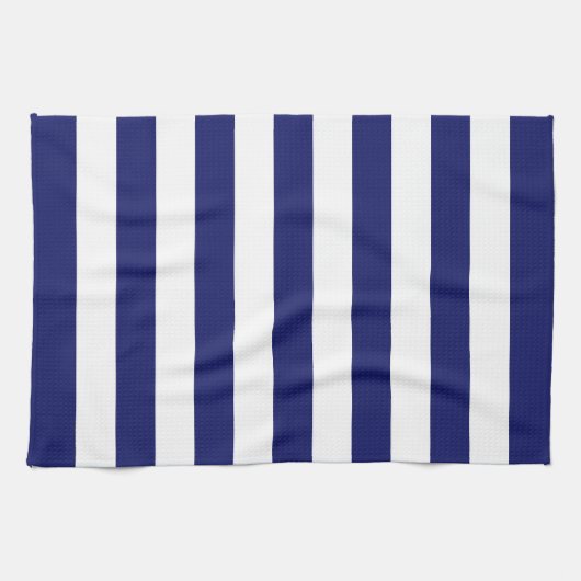 Blauer Seglerstreifen (großer Maßstab) Geschirrtuch (Horizontal)