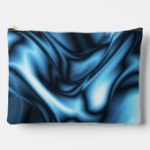 Blauer Seide Zubehörtasche (Vorderseite)