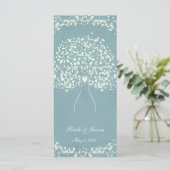 Blauer Seiden-Herz-Baum-Hochzeit Extra Programm (Stehend Vorderseite)