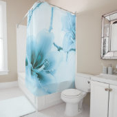 Blauer Seidenfleckbaum Blossom Duschvorhang (Beispiel)