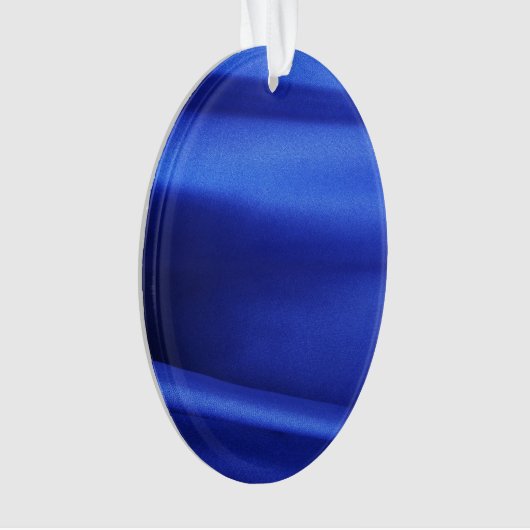 Blauer Seidenstoff Abstrakt Ornament (Vorderseite)