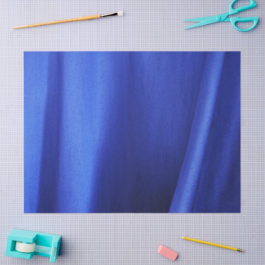 Blauer Seidenstoff Abstraktes Gewebe Seidenpapier (Basteln)