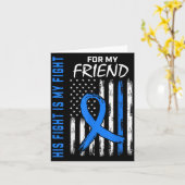 Blauer sein Kampf ist mein Kampf gegen Diabetes Be Karte (Gelbe Blume)