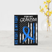 Blauer sein Kampf ist mein Kampf gegen Diabetes Be Karte (Gelbe Blume)