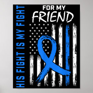 Blauer sein Kampf ist mein Kampf gegen Diabetes Be Poster