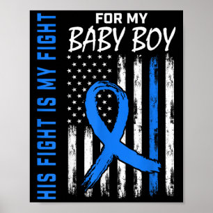 Blauer sein Kampf ist mein Kampf gegen Diabetes Be Poster