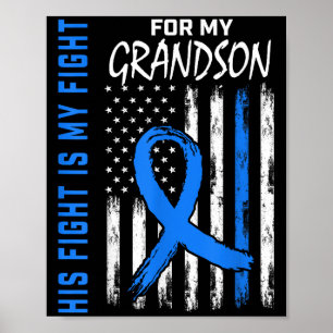Blauer sein Kampf ist mein Kampf gegen Diabetes Be Poster