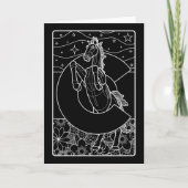 Blauer Senf Feiertagskarte (Vorderseite)