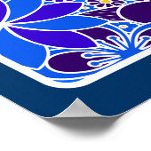 Blauer Senf Poster (Ecke)