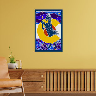 Blauer Senf Poster