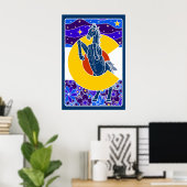 Blauer Senf Poster (Heimbüro)