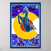 Blauer Senf Poster (Vorne)