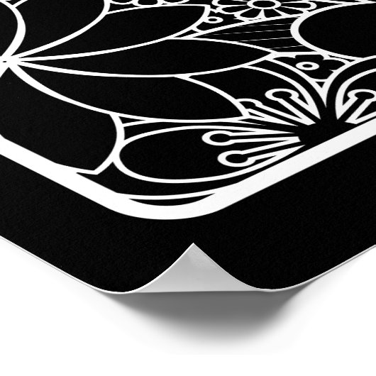 Blauer Senf Poster (Ecke)