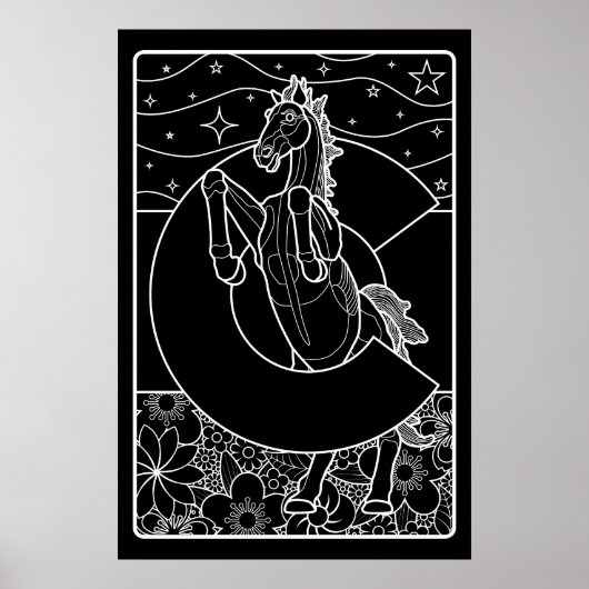 Blauer Senf Poster (Vorne)