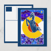 Blauer Senf Postkarte (Vorne/Hinten)