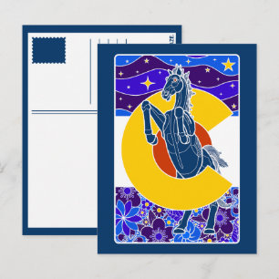 Blauer Senf Postkarte