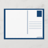 Blauer Senf Postkarte (Rückseite)