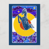 Blauer Senf Postkarte (Vorderseite)