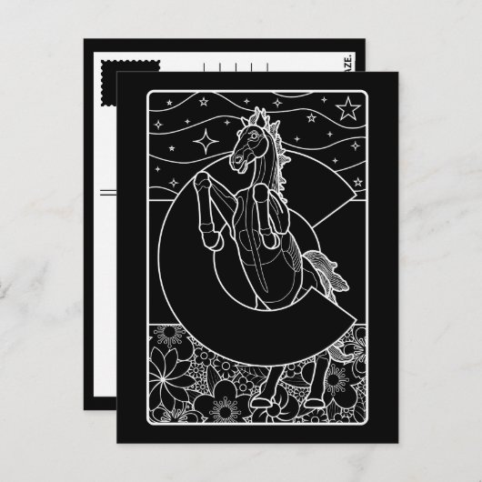 Blauer Senf Postkarte (Vorne/Hinten)