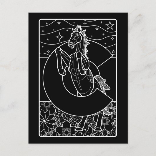 Blauer Senf Postkarte (Vorderseite)