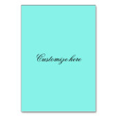 Blauer Senfhengst Tischnummer (Rückseite)