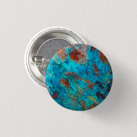 Blauer Shattuckit Button (Vorne & Hinten)