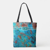 Blauer Shattuckit Tasche (Rückseite)