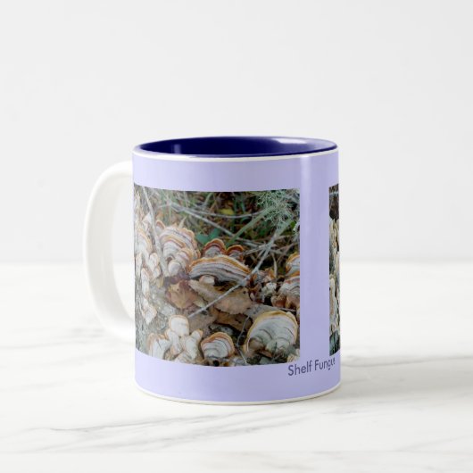 Blauer Shelf Fungus Tasse (Vorderseite Links)