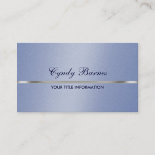 Blauer Shimmer mit Silver Business Card Visitenkarte
