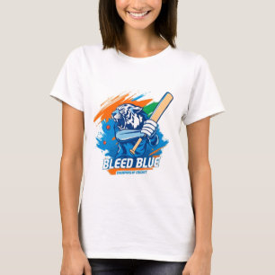 Blauer Shirt für Cricket-Liebhaber