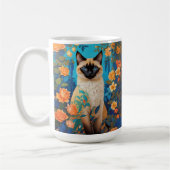 Blauer Siamese Katze Botanischer Garten Kaffeetasse (Links)