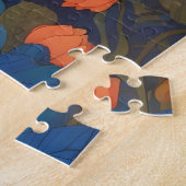 Blauer Siamese Katze Botanischer Garten Puzzle (Seite)