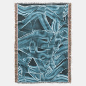 Blauer, sich überlappender Streifen, hervorgehoben Decke (Vorderseite Vertikal)