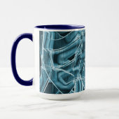 Blauer, sich überlappender Streifen, hervorgehoben Tasse (Links)