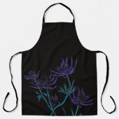 Blauer Siegel auf schwarz Schürze (Vorderseite)