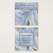 Blauer Silber Glitzer Ohrring Display Card (Vorne & Hinten)