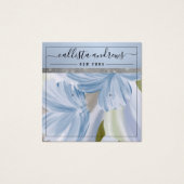 Blauer Silber Glitzer Ohrring Display Card (Vorderseite)